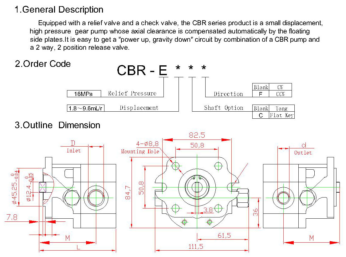 CBR SERIES GEAR PUMP