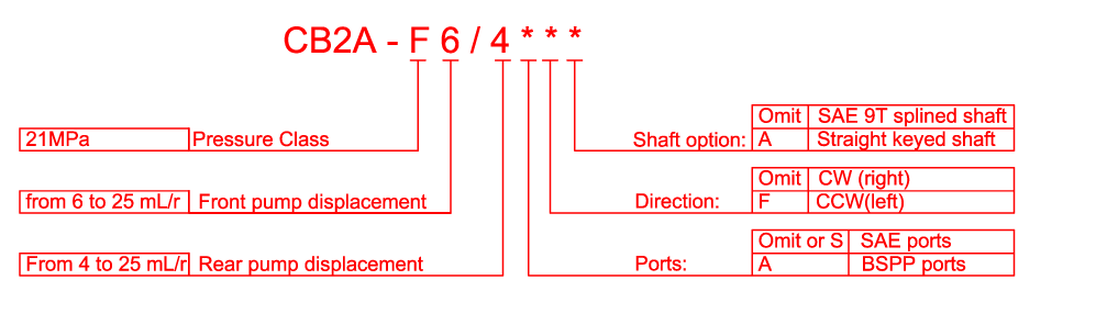 Group 2 double pump