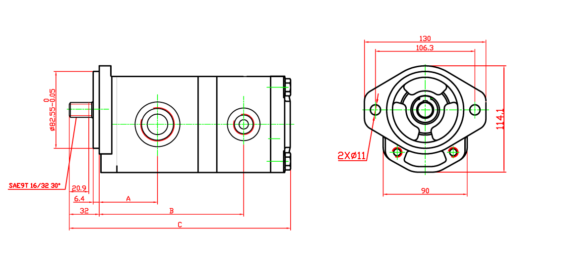 Group 2 double pump